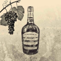 Brandy with Grapes