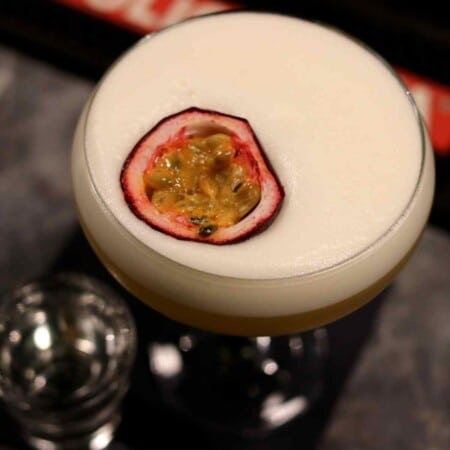 Porn Star Martini Cocktail mit Maracuja und Sekt