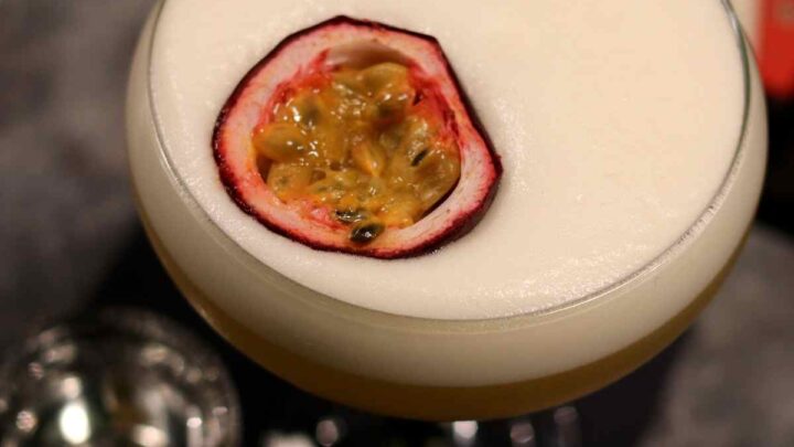 Porn Star Martini Cocktail mit Maracuja und Sekt
