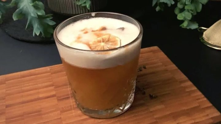 Mezcal Sour Cocktail