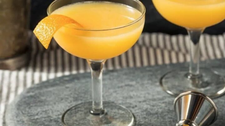 Paradise Cocktail mit Orangenzeste