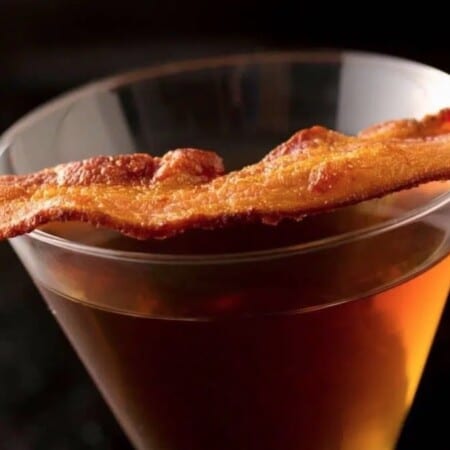 Bacon fat washed Bourbon