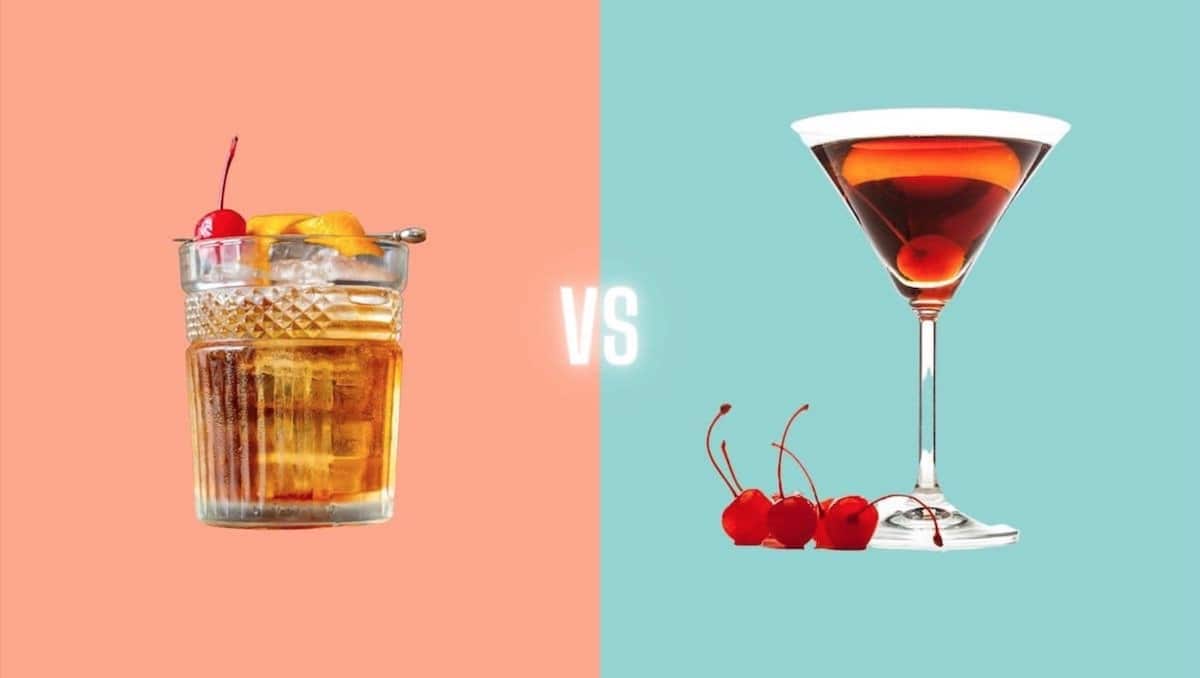 Manhattan vs. Old Fashioned Cocktail