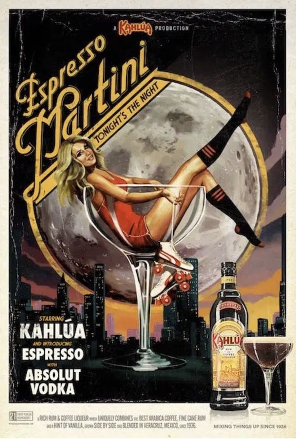 Kahlua Espresso Martini Werbeplakat