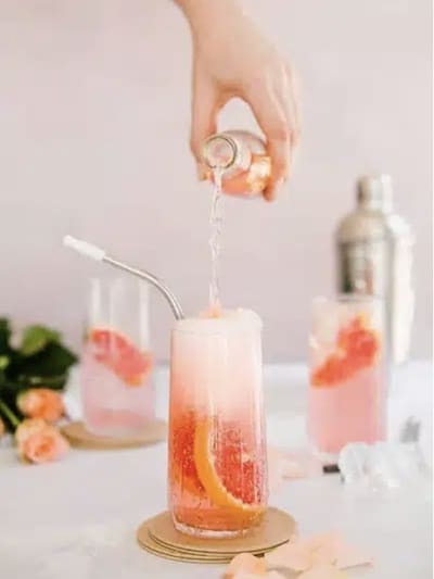 Rose Grapefruit Gin Cocktail