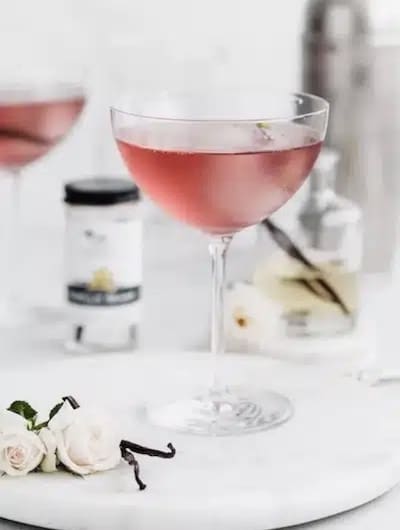 Vanille Rosenwasser Vodka Martini